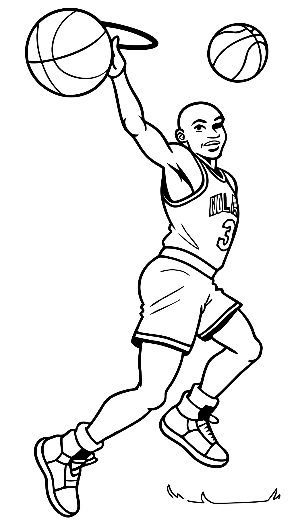 michael jordan coloring page